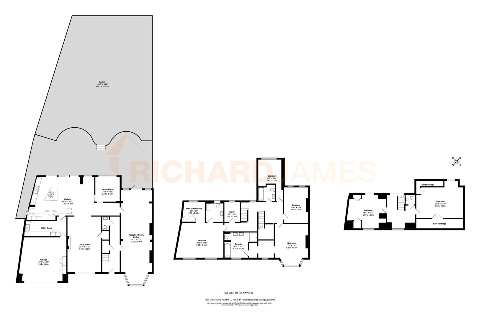 Floorplan for Hale Lane, Mill Hill, NW7