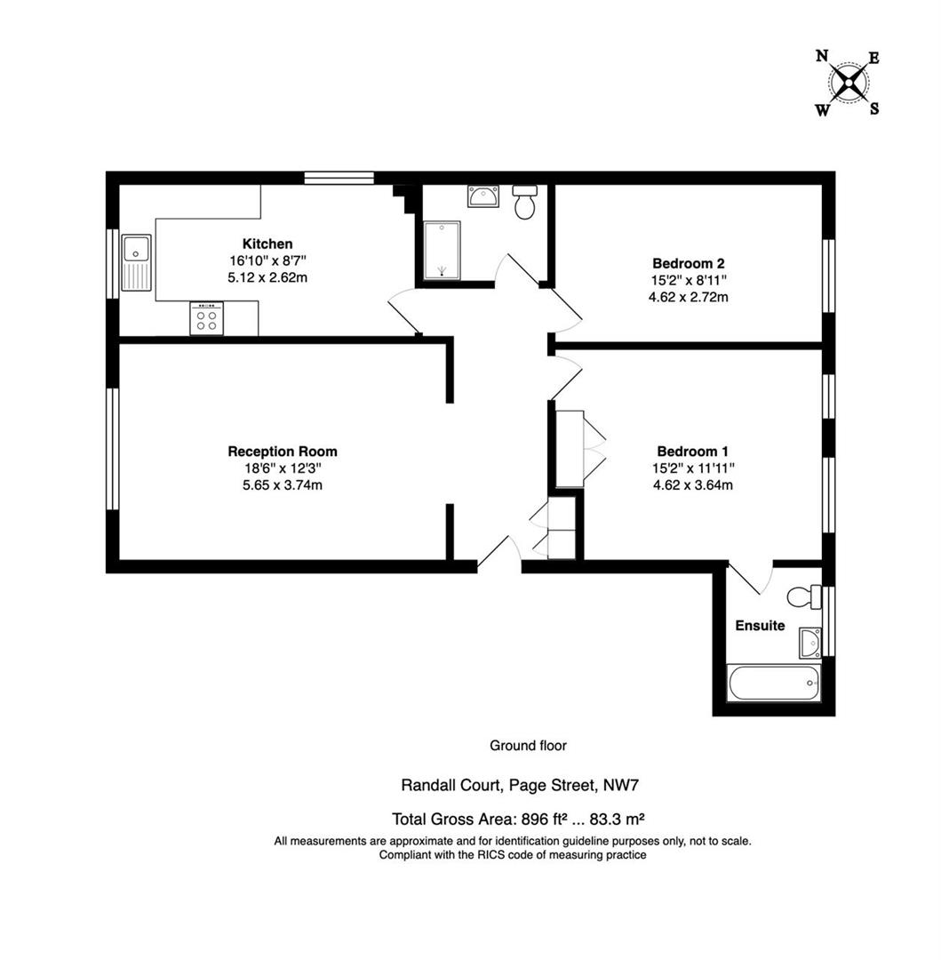 Floorplan for Randall Court, Page Street, Mill Hill, NW7