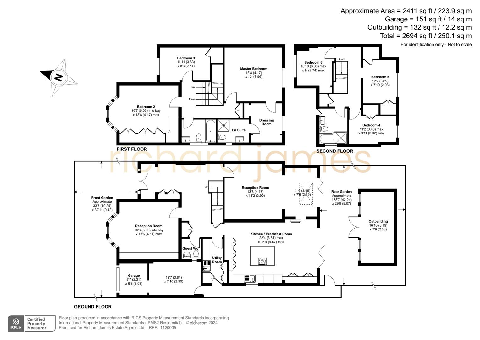 Floorplan for Newcombe Park, Mill Hill, London, NW7