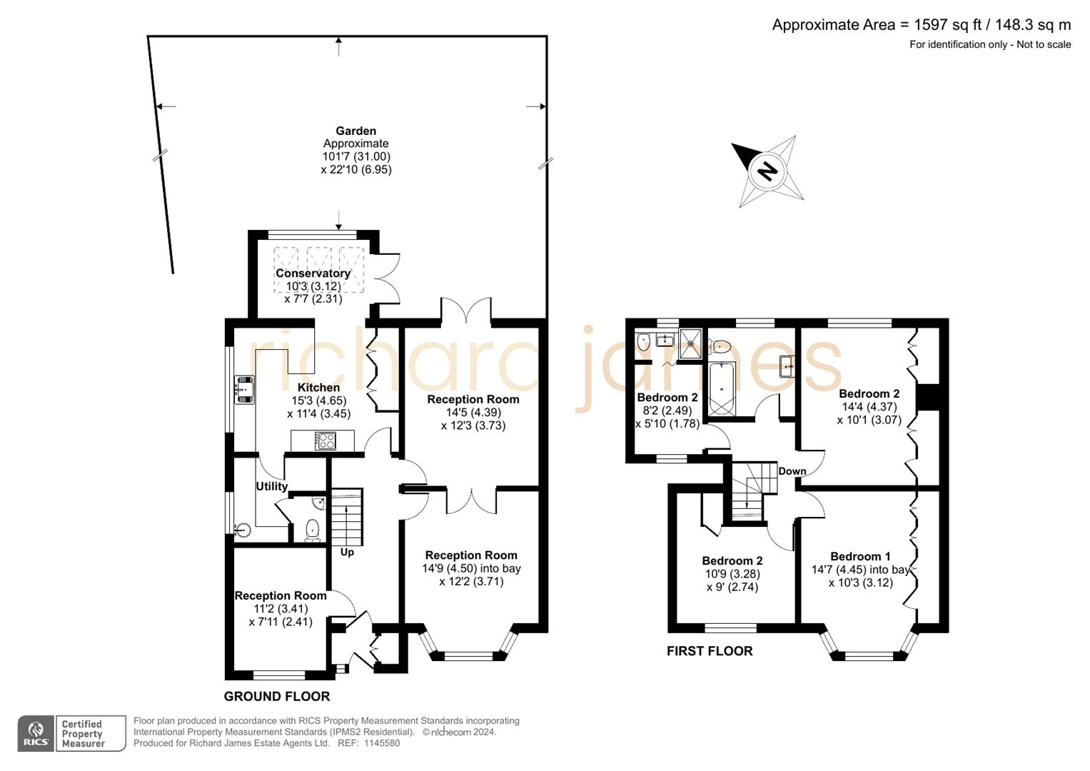 Floorplan for Glenwood Road, Mill Hill, London, NW7