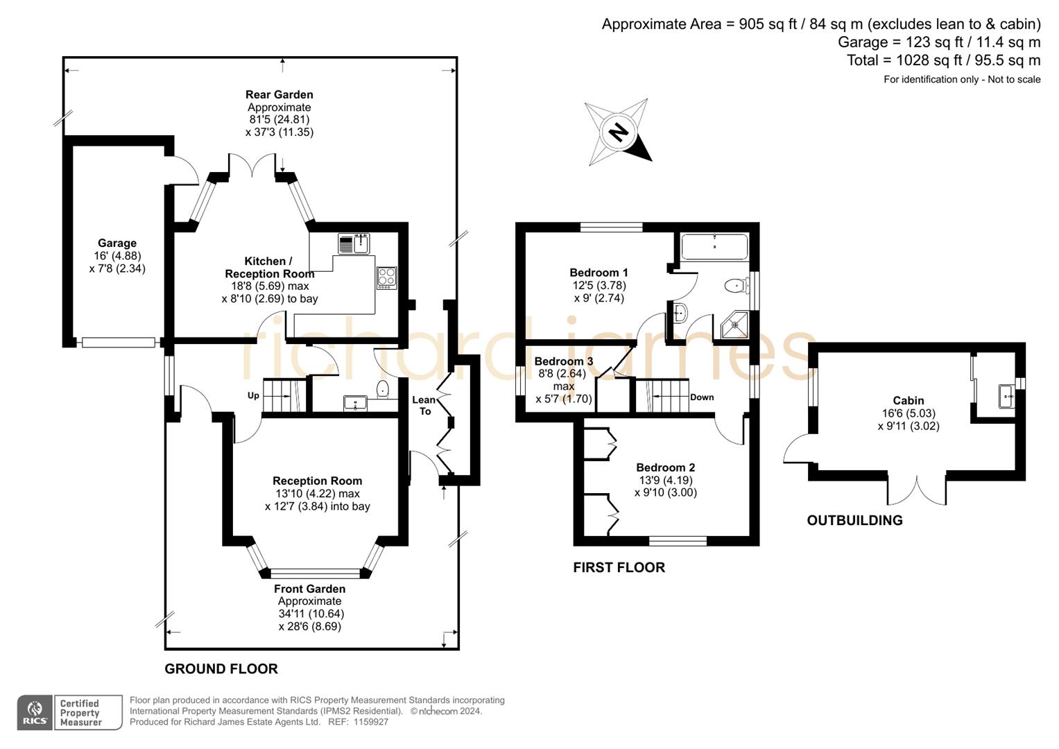 Floorplan for Sunnyfield, Mill Hill, London, NW7