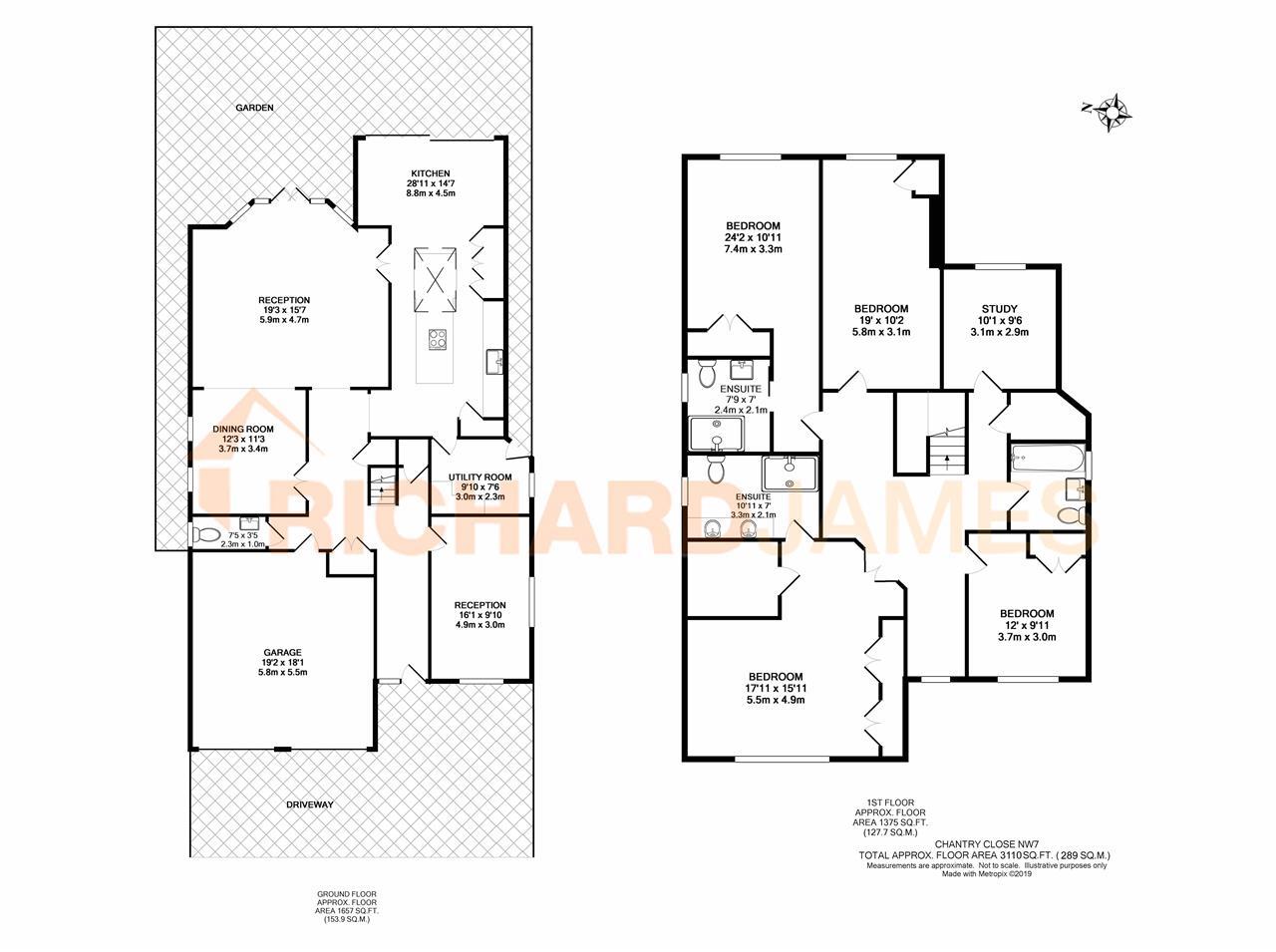 Floorplan for Chantry Close