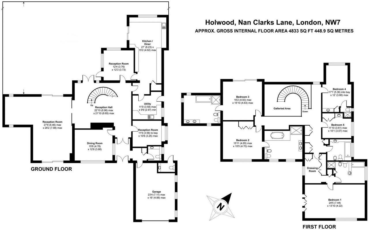 Floorplan for Holwood House,Nan Clarks Lane