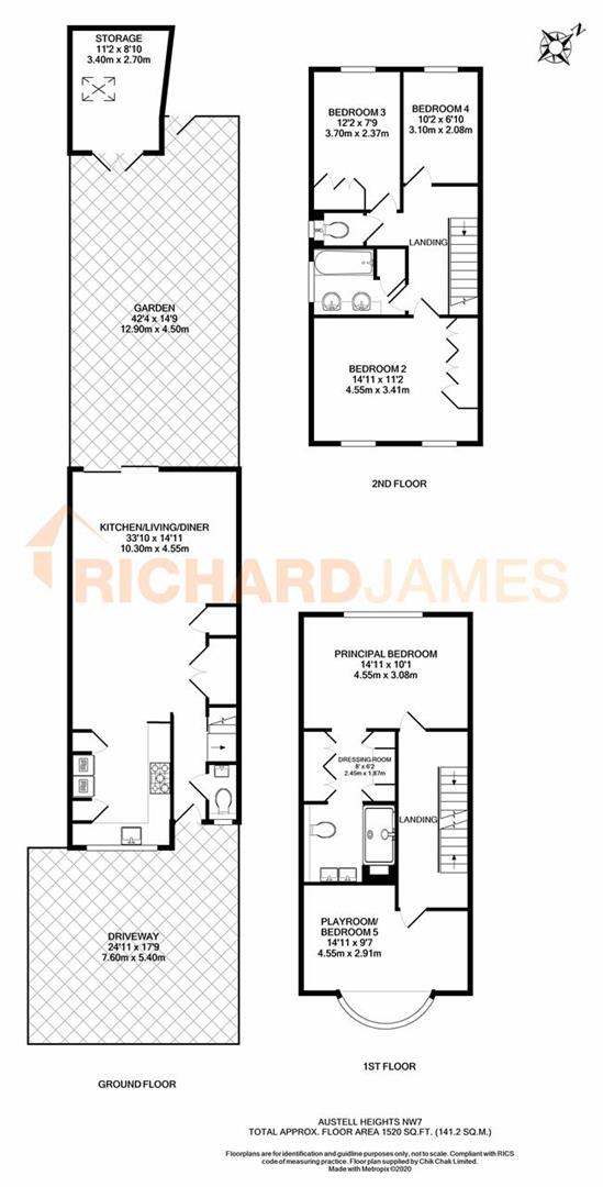 Floorplan for Austell Heights,Austell Gardens