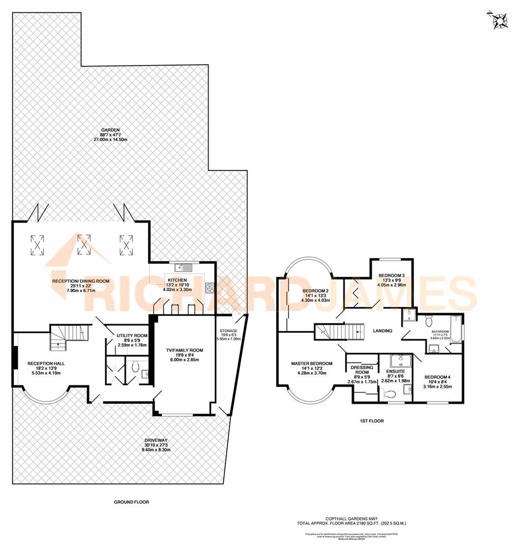 Floorplan for Copthall Gardens