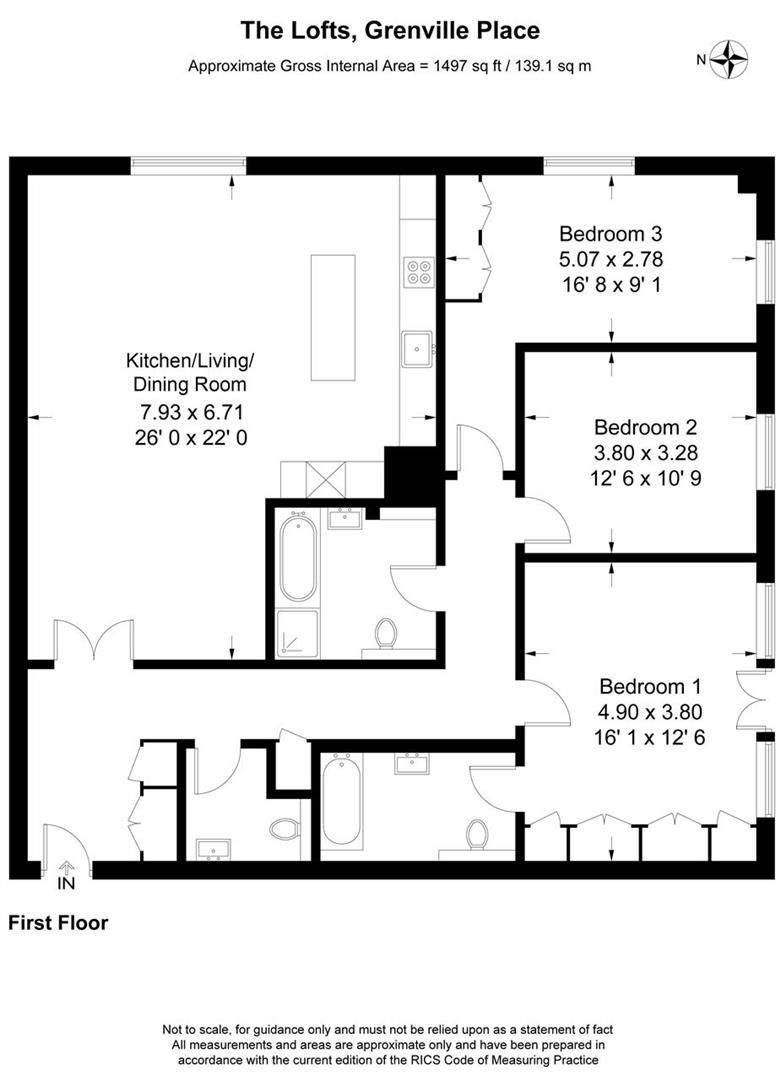 Floorplan for The Lofts,Grenville Place