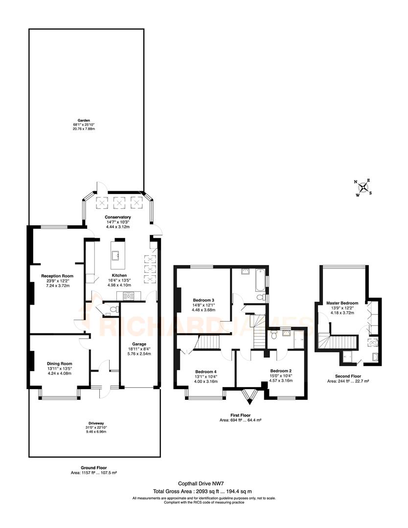 Floorplan for Copthall Drive