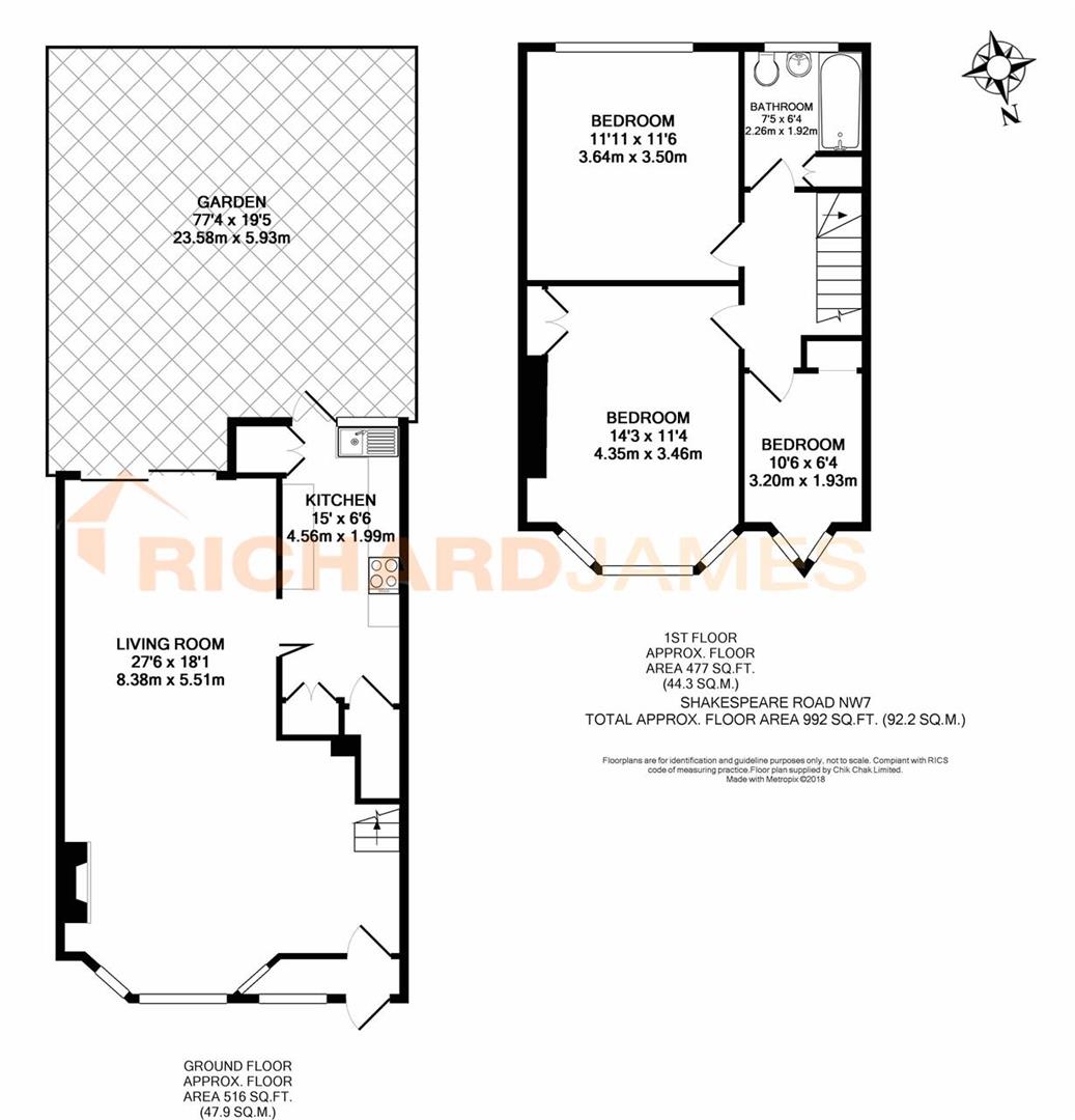 Floorplan for Shakespeare Road