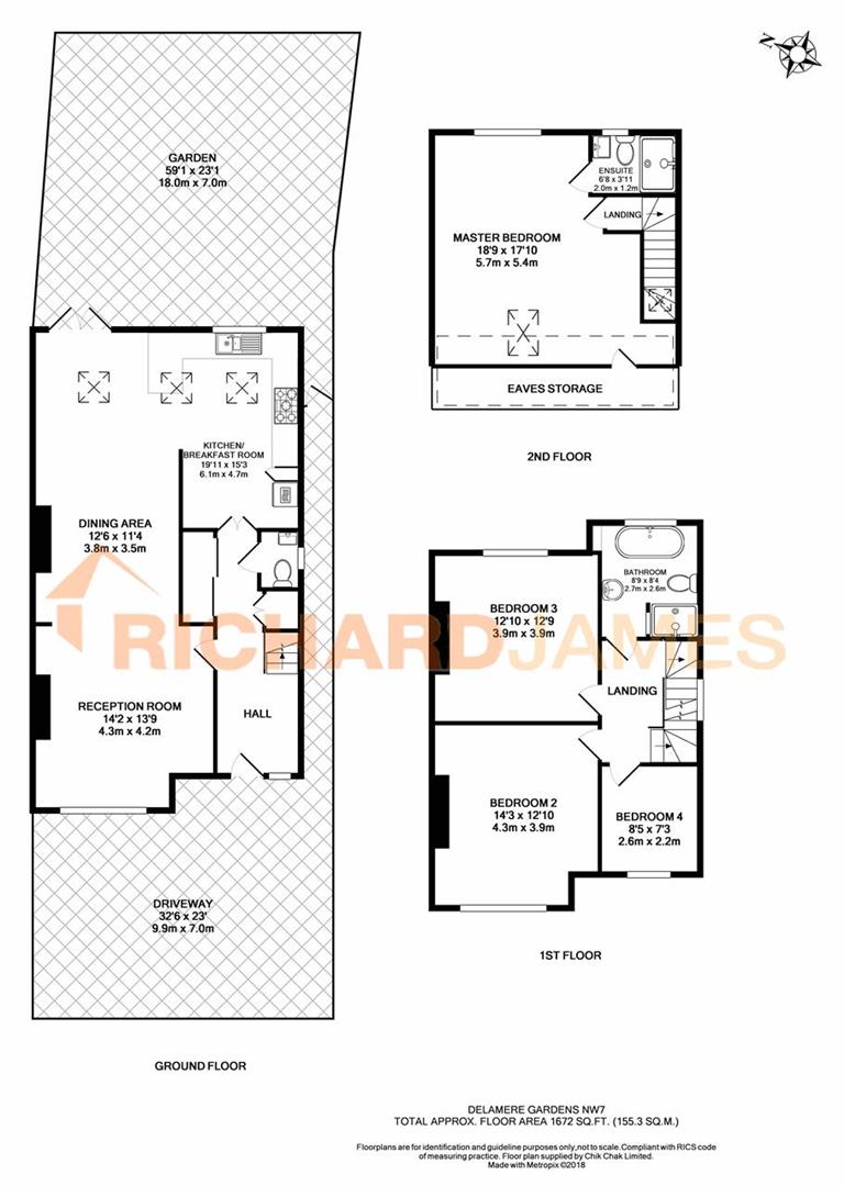 Floorplan for Delamere Gardens