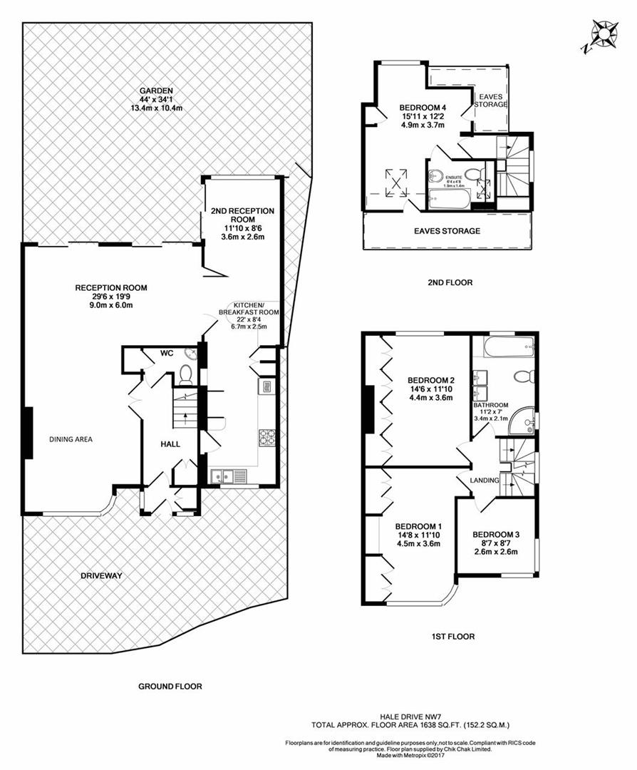 Floorplan for Hale Drive,,Mill Hill