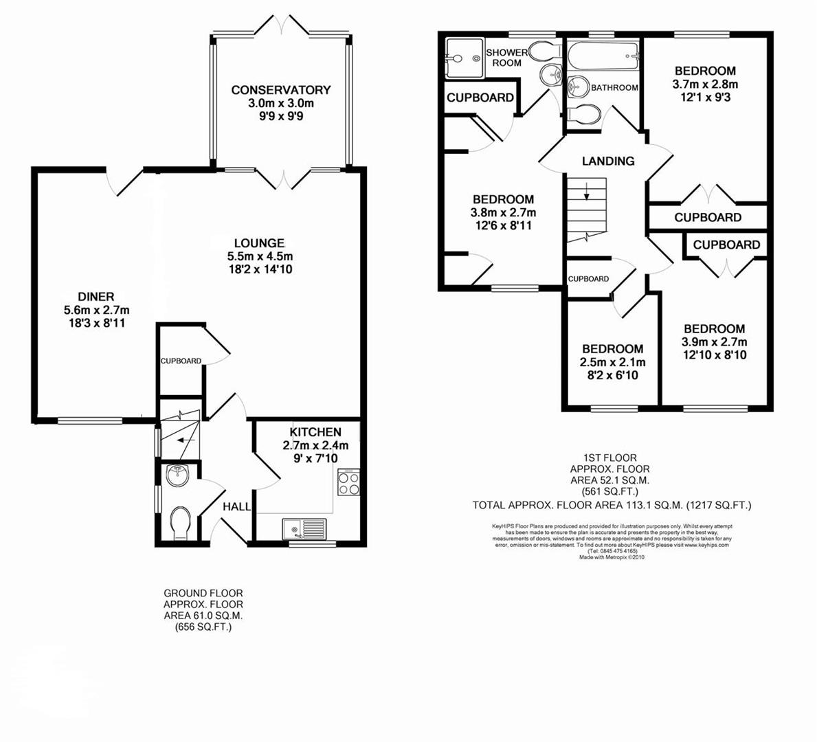 Floorplan for Sandwick Close