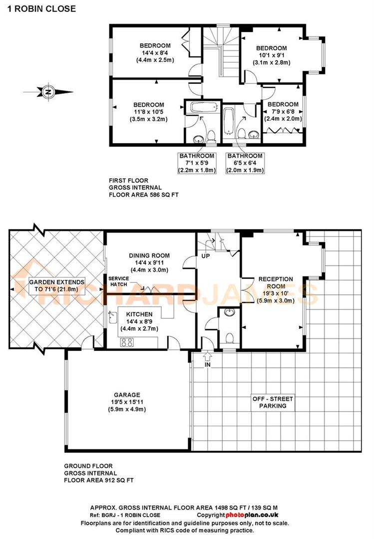 Floorplan for Robin Close
