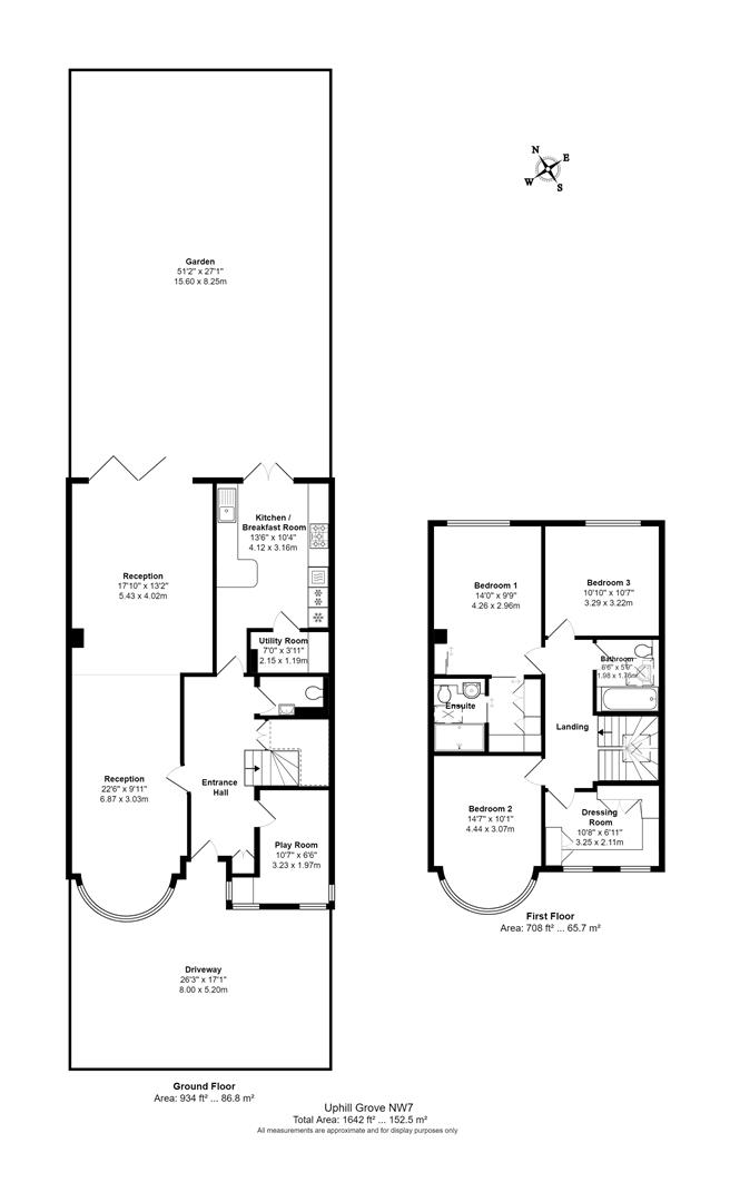 Floorplan for Uphill Grove, Mill Hill, NW7