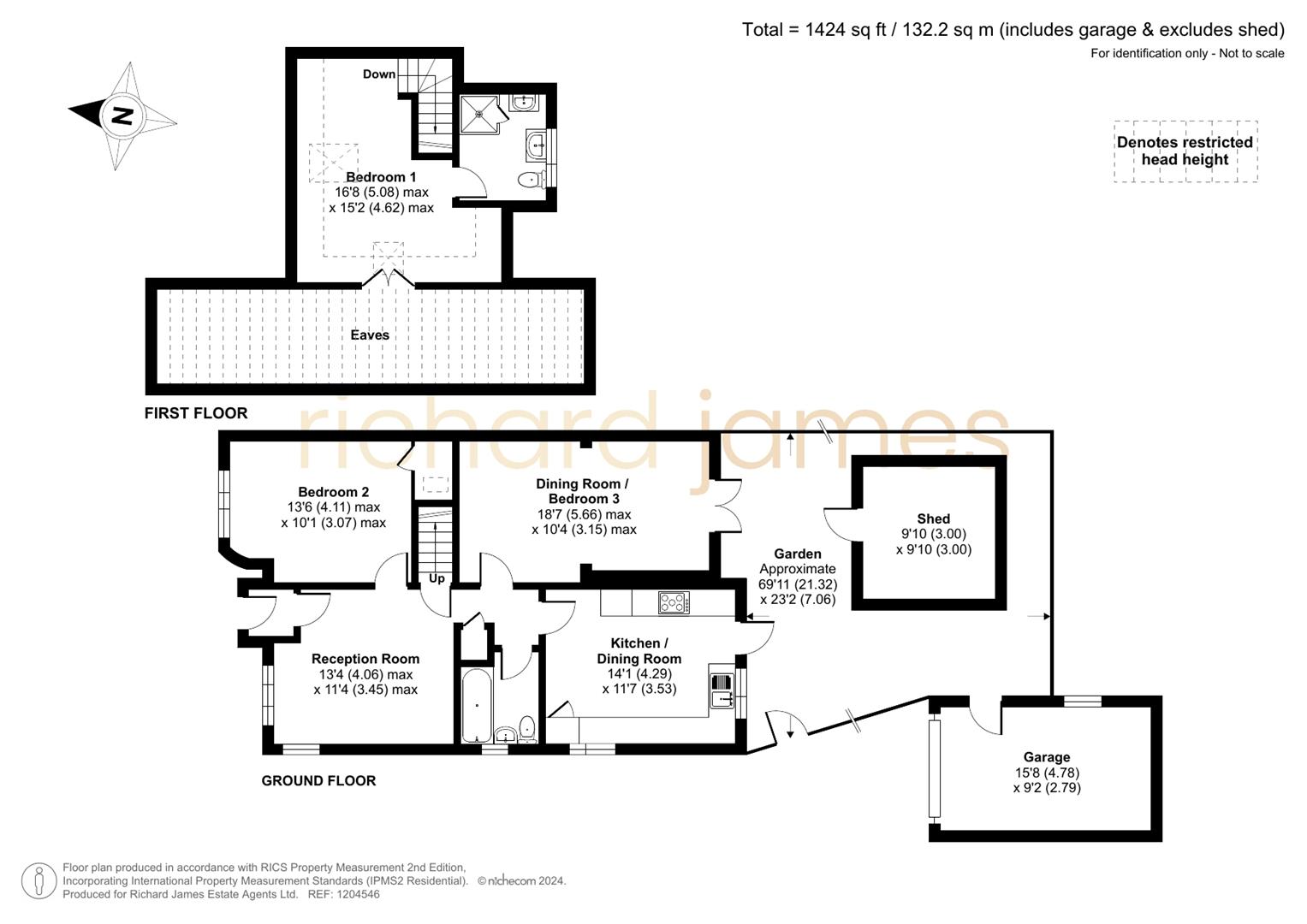 Floorplan for Hale Drive, Mill Hill, London, NW7