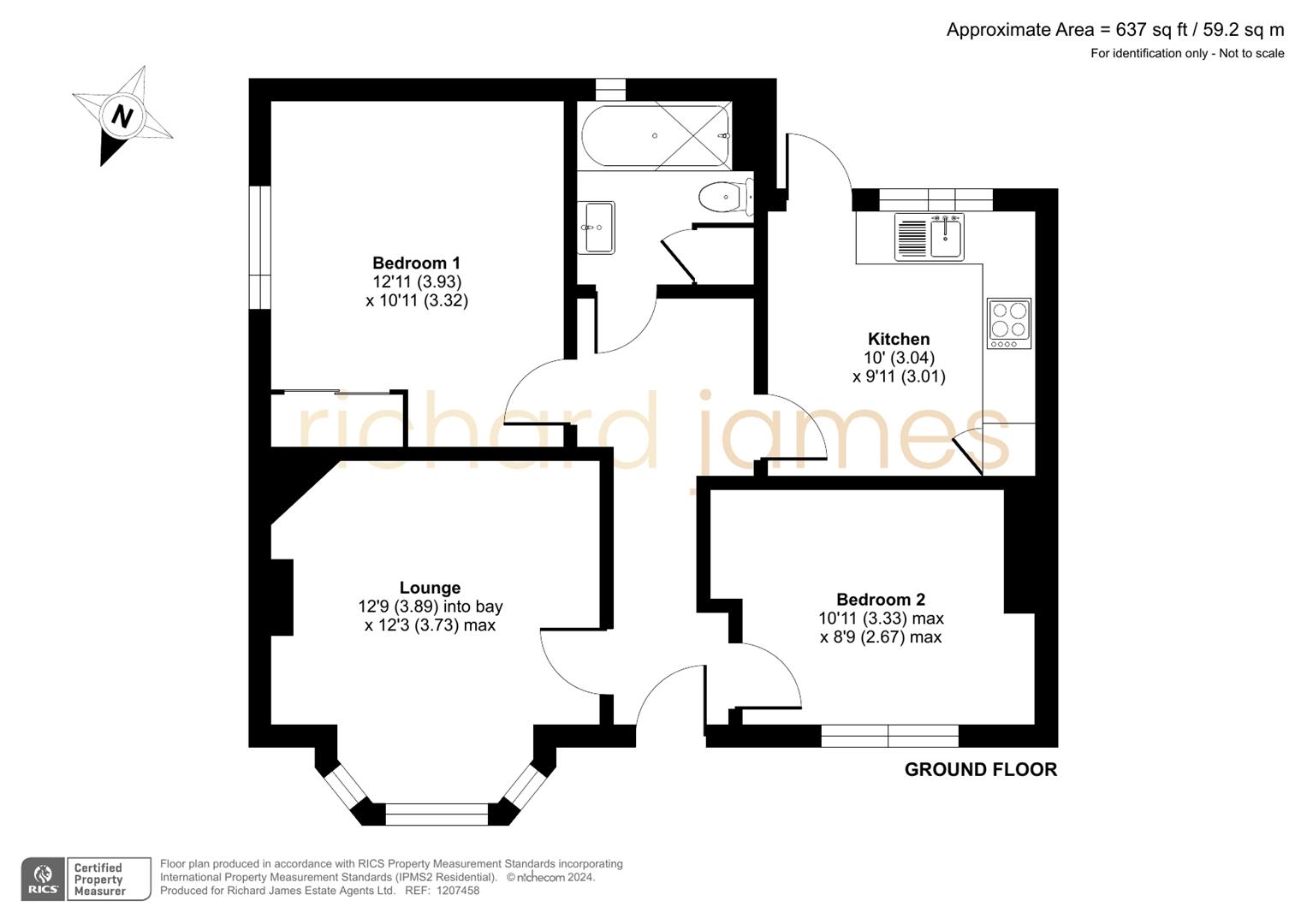 Floorplan for Hammers Lane, Mill Hill, London