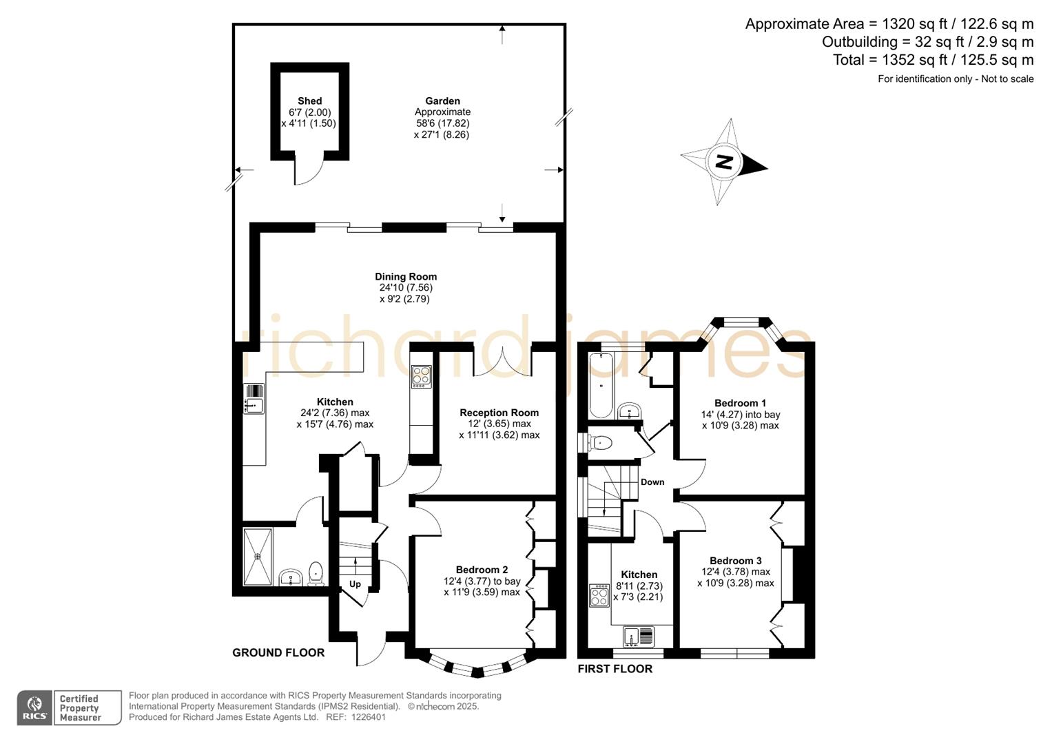 Floorplan for Ellesmere Avenue, London