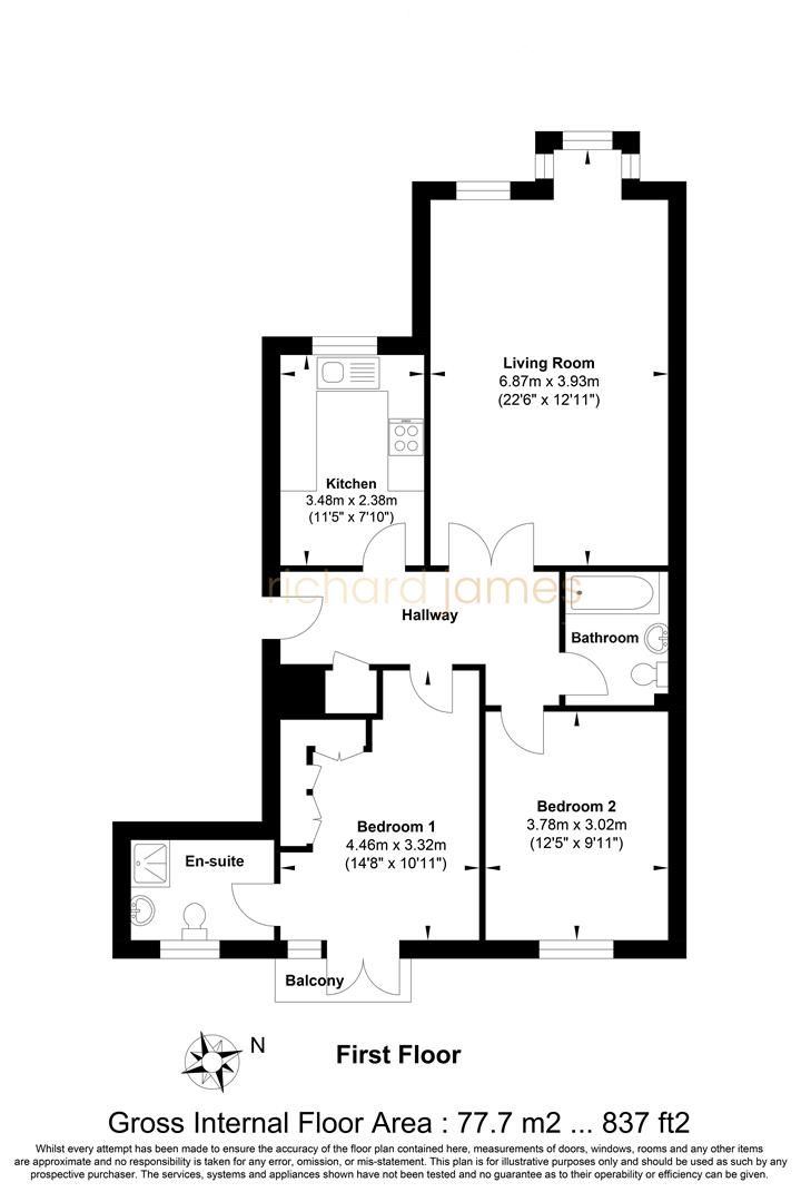 Floorplan for Page Street, London, NW7