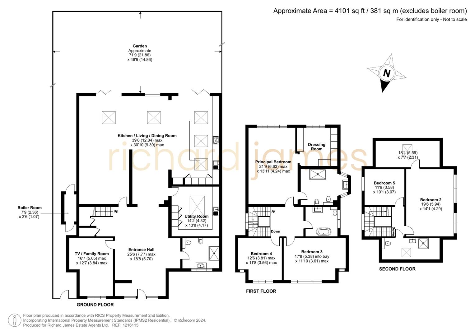 Floorplan for Millway, London, NW7