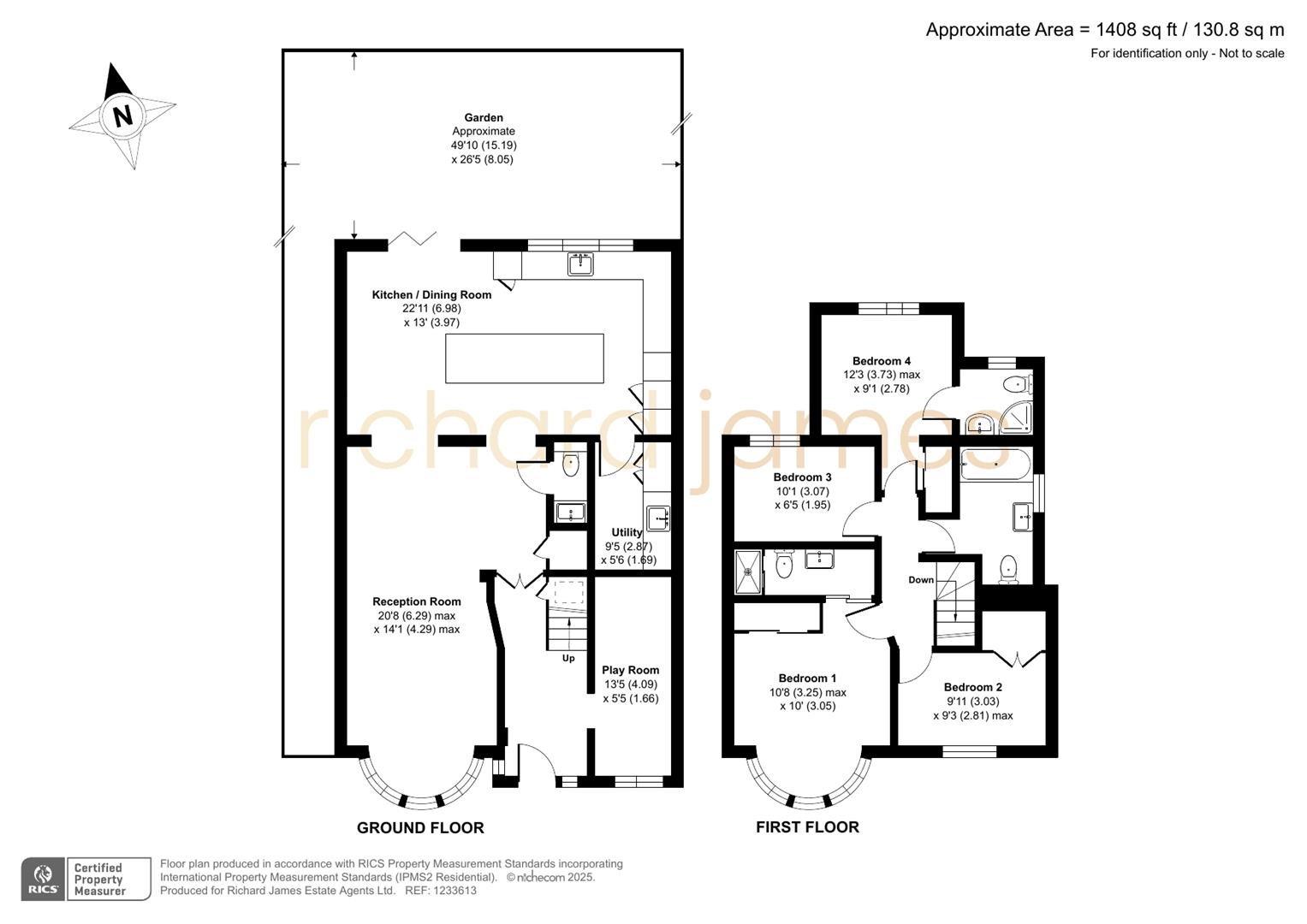 Floorplan for Uphill Grove, Mill Hill, London, NW7