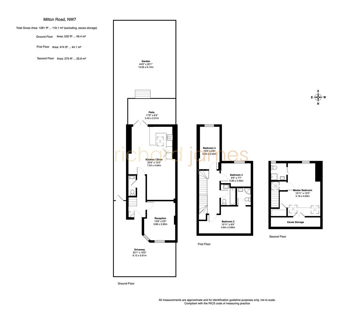 Floorplan for Milton Road, Mill Hill, NW7
