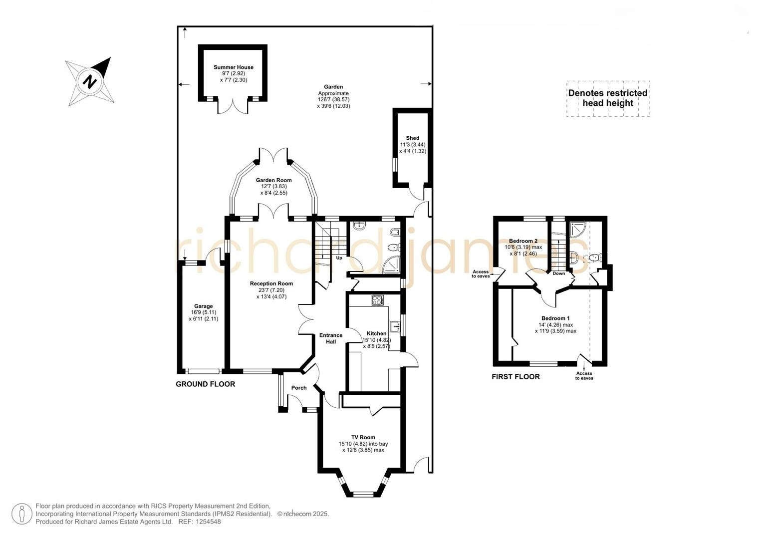 Floorplan for Tretawn Park, Mill Hill, NW7