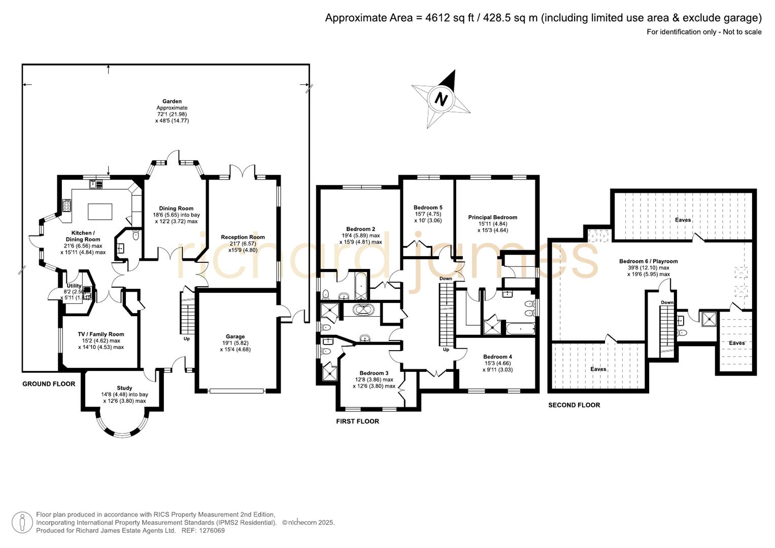 Floorplan for Courtgate Close, Mill Hill, NW7