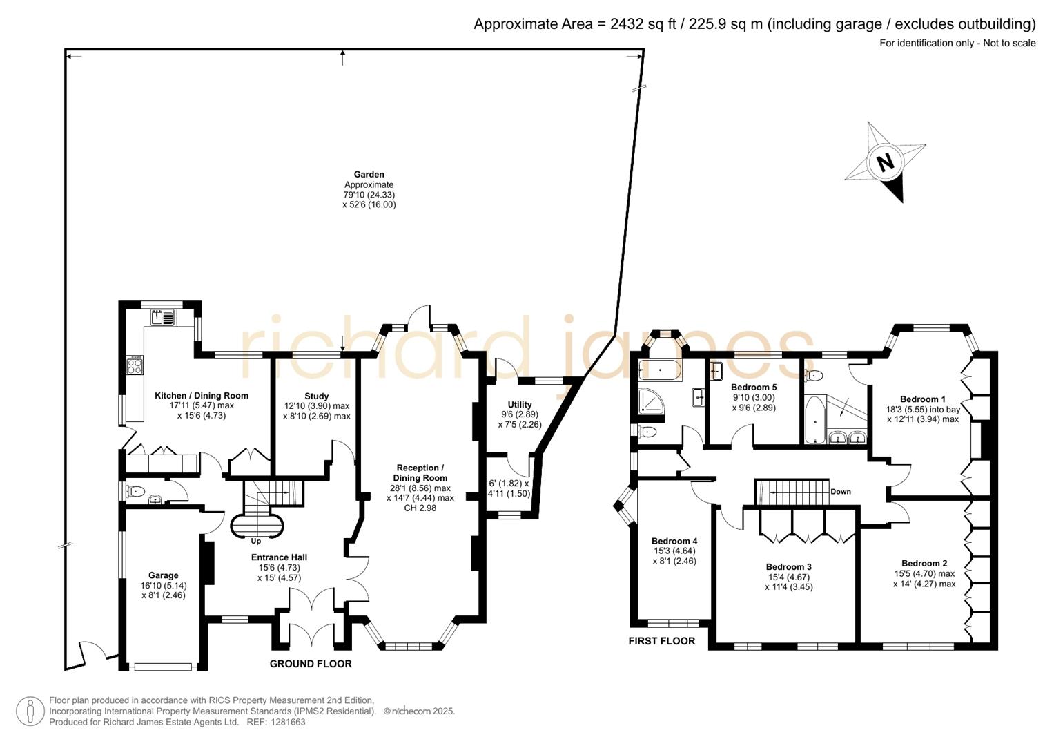 Floorplan for Oakleigh Gardens, Edgware, HA8