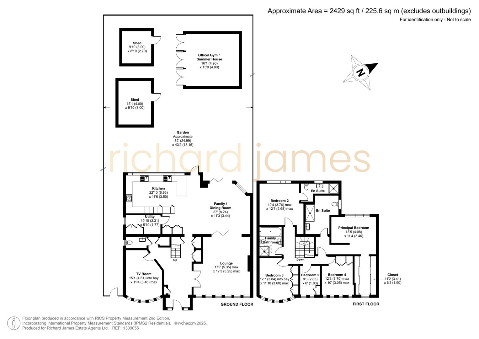 Floorplan for Elmgate Gardens, Edgware, HA8