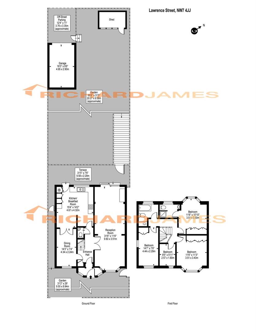 Floorplan for Lawrence Street, Mill Hill, NW7