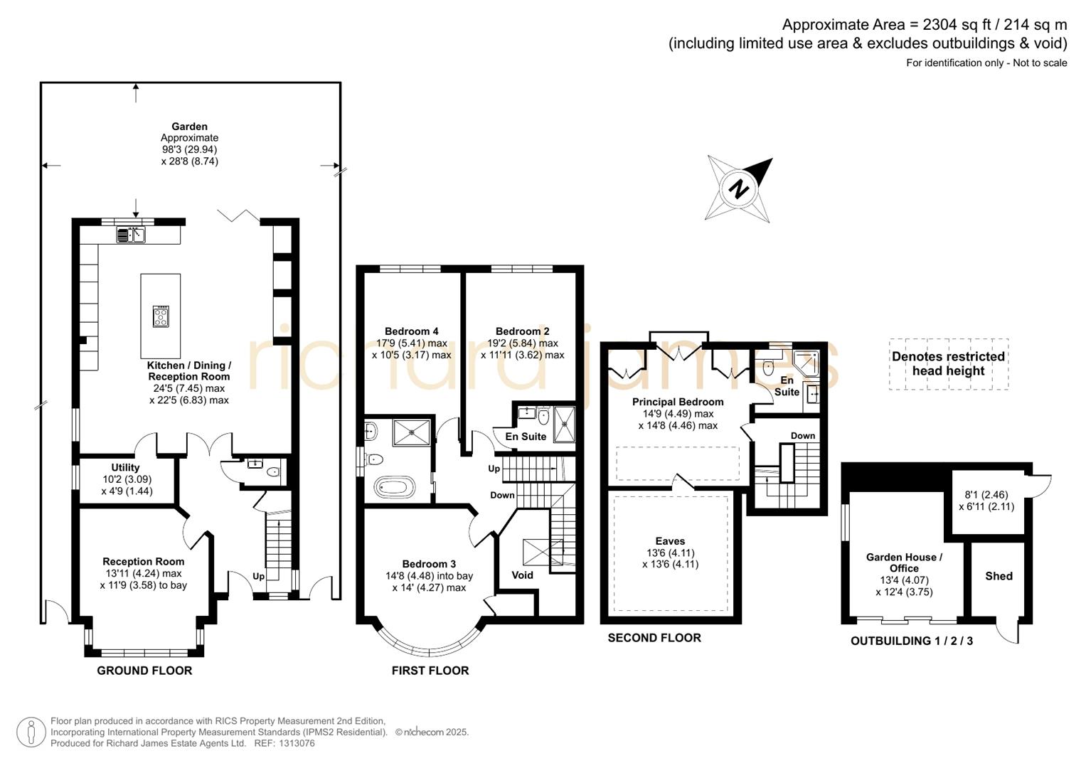 Floorplan for Woodcroft Avenue, Mill Hill, NW7