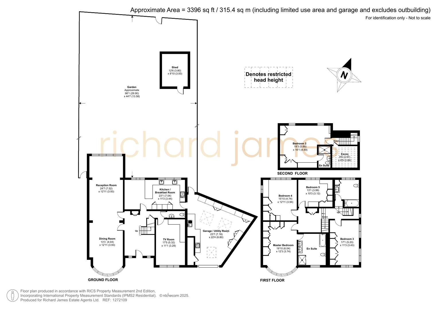 Floorplan for Lawrence Court, London, NW7