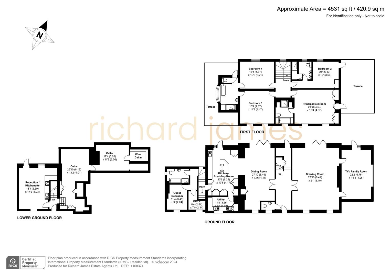 Floorplan for Hammers Lane, Mill Hill, NW7