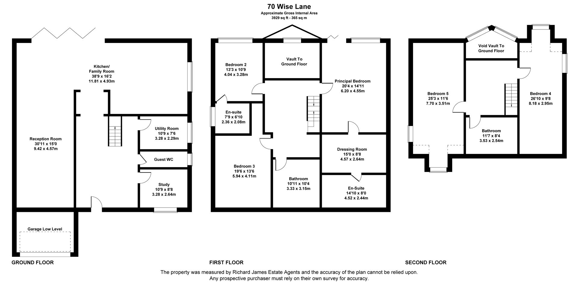 Floorplan for Wise Lane, Mill Hill, London, NW7
