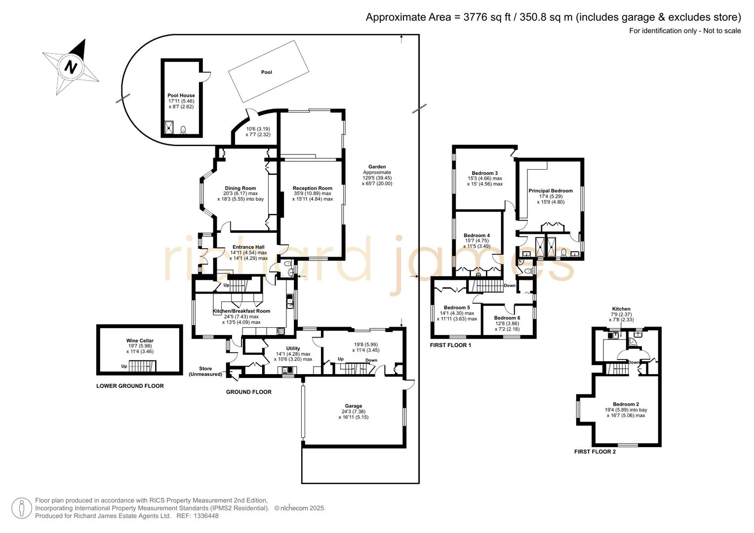 Floorplan for Allum Lane, Elstree, Herts, WD6