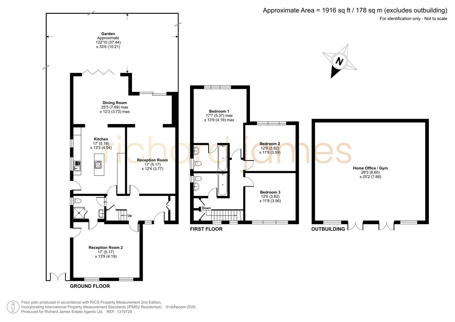 Floorplan for Newcombe Park, Mill Hill, NW7