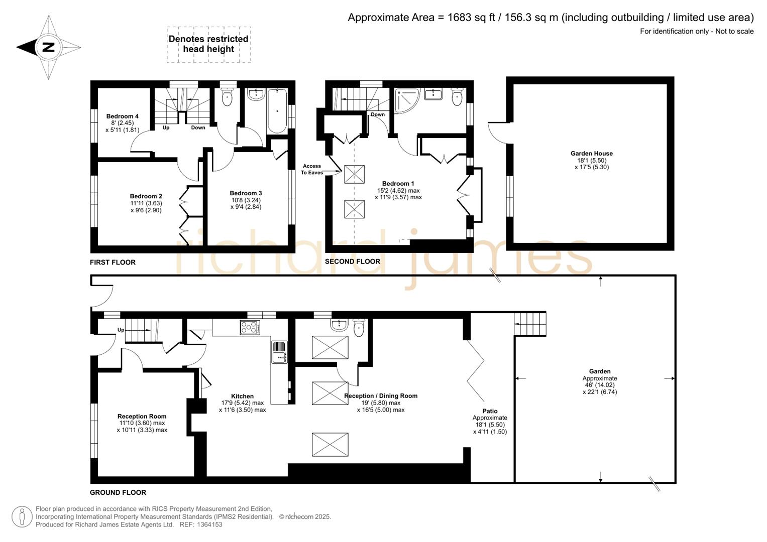 Floorplan for Wise Lane, Mill Hill, NW7