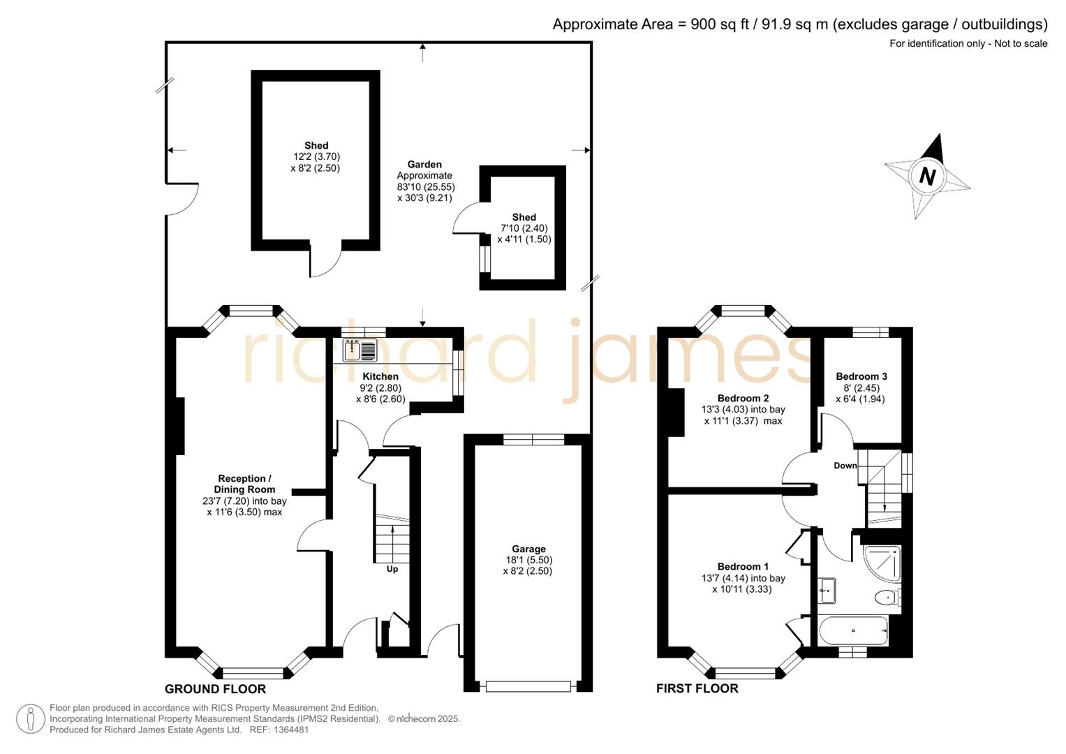 Floorplan for Lawrence Street, Mill Hill, NW7