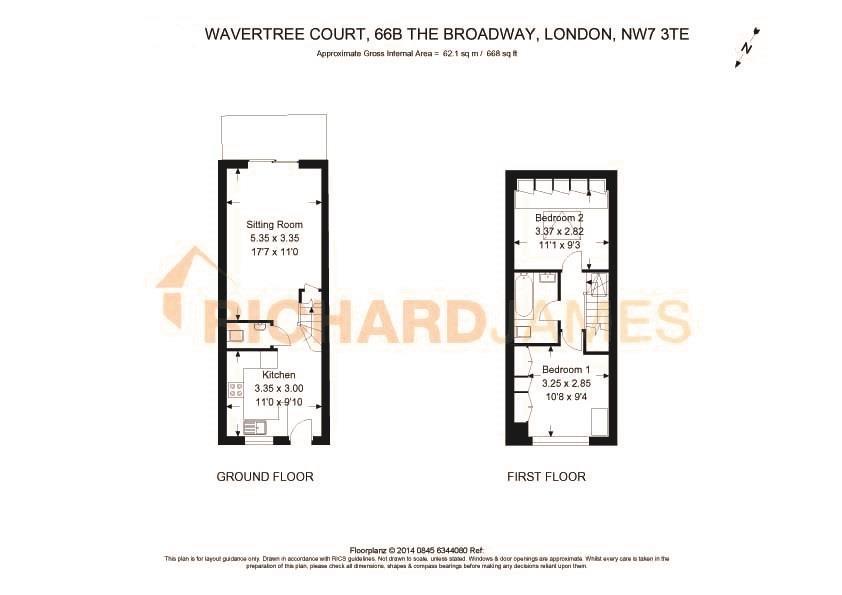 Floorplan for Wavertree Court, The Broadway, Mill Hill, NW7