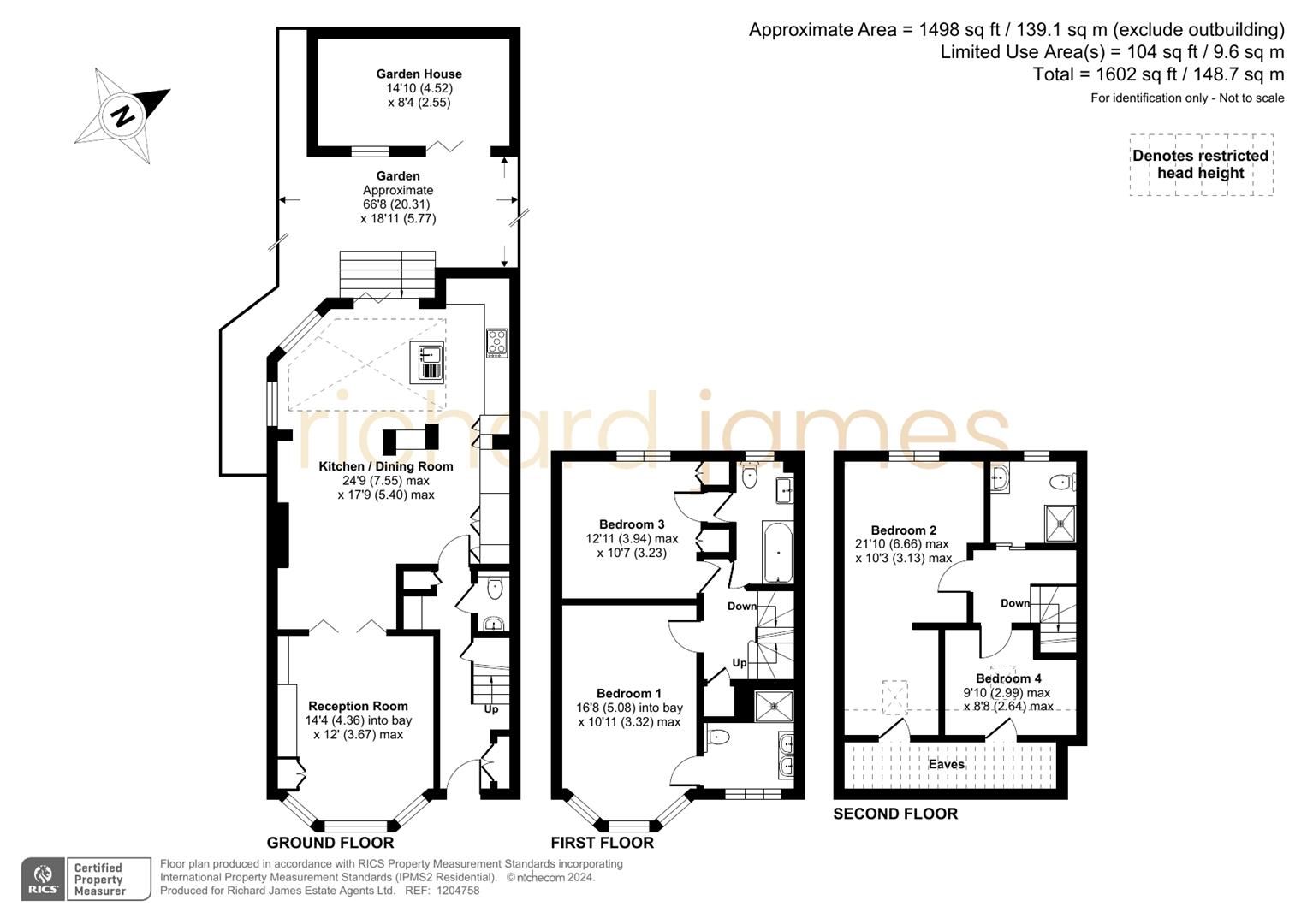 Floorplan for Hammers Lane, Mill Hill, NW7