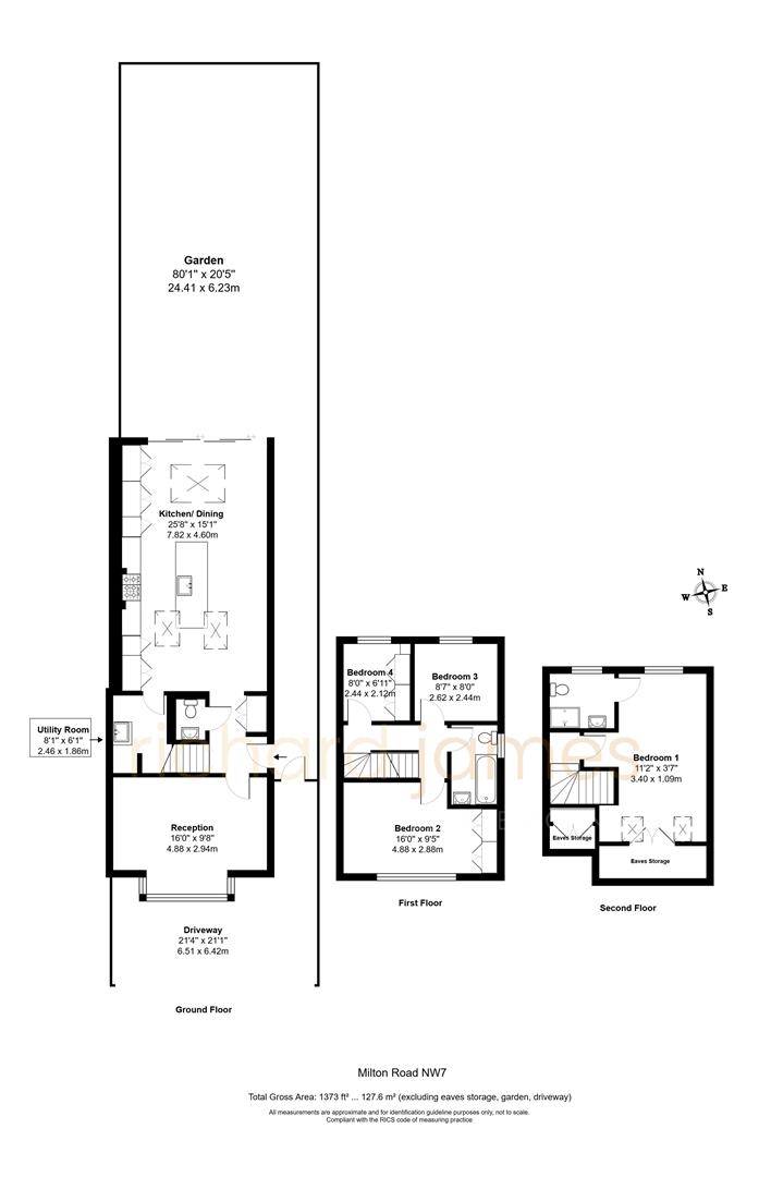 Floorplan for Milton Road, Mill Hill, NW7