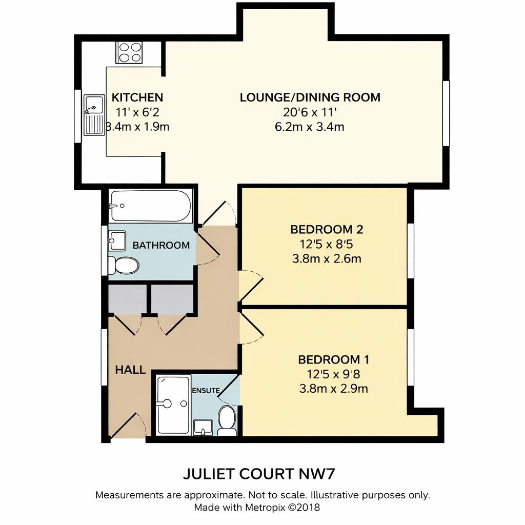 Floorplan for Marchant Close, Mill Hill, NW7