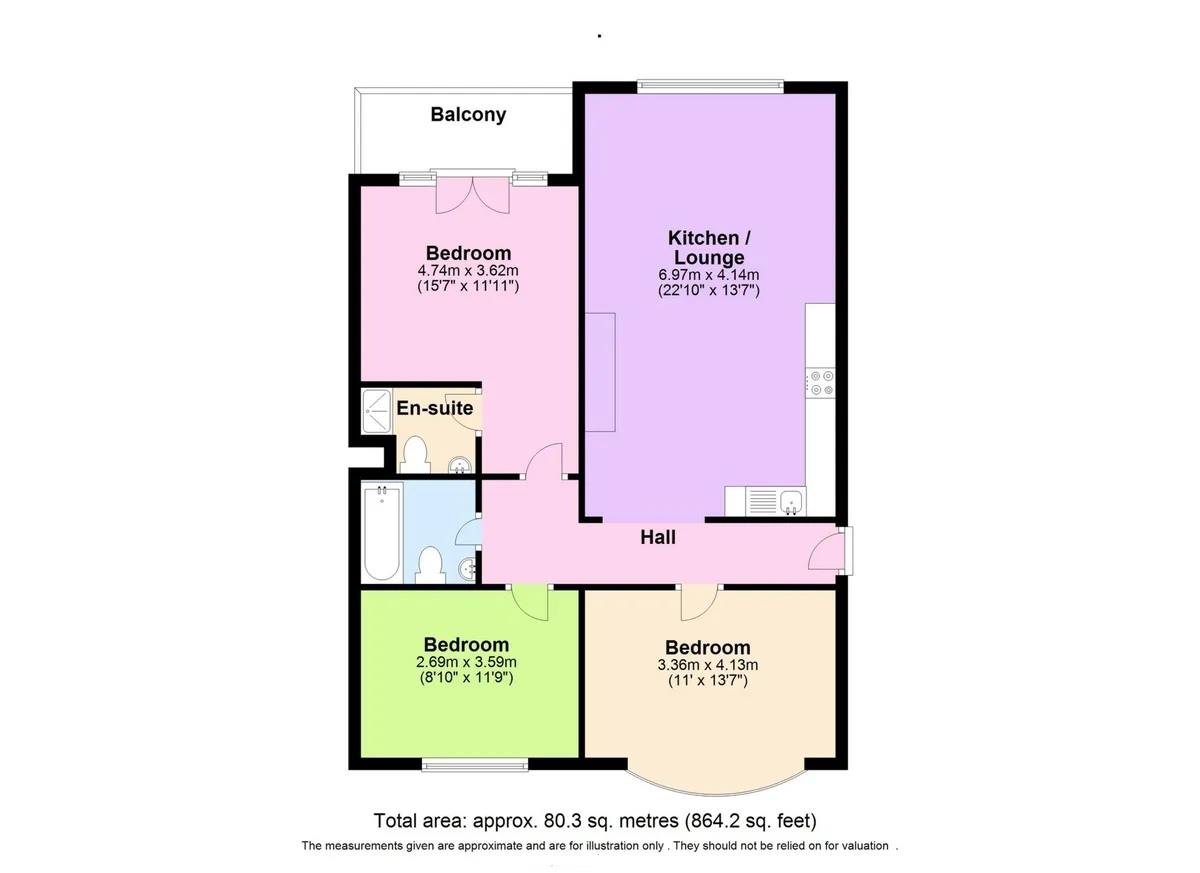Floorplan for Watford Way, Mill Hill, NW7