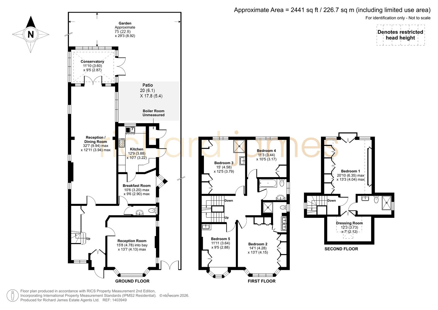 Floorplan for Flower Lane, Mill Hill, London, NW7