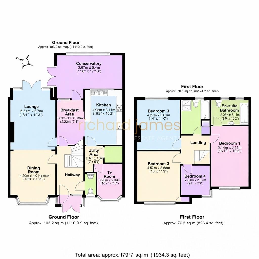 Floorplan for Hillside Gardens, Edgware, HA8