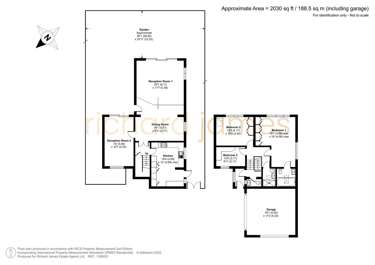 Floorplan for Eleanor Crescent, London, NW7