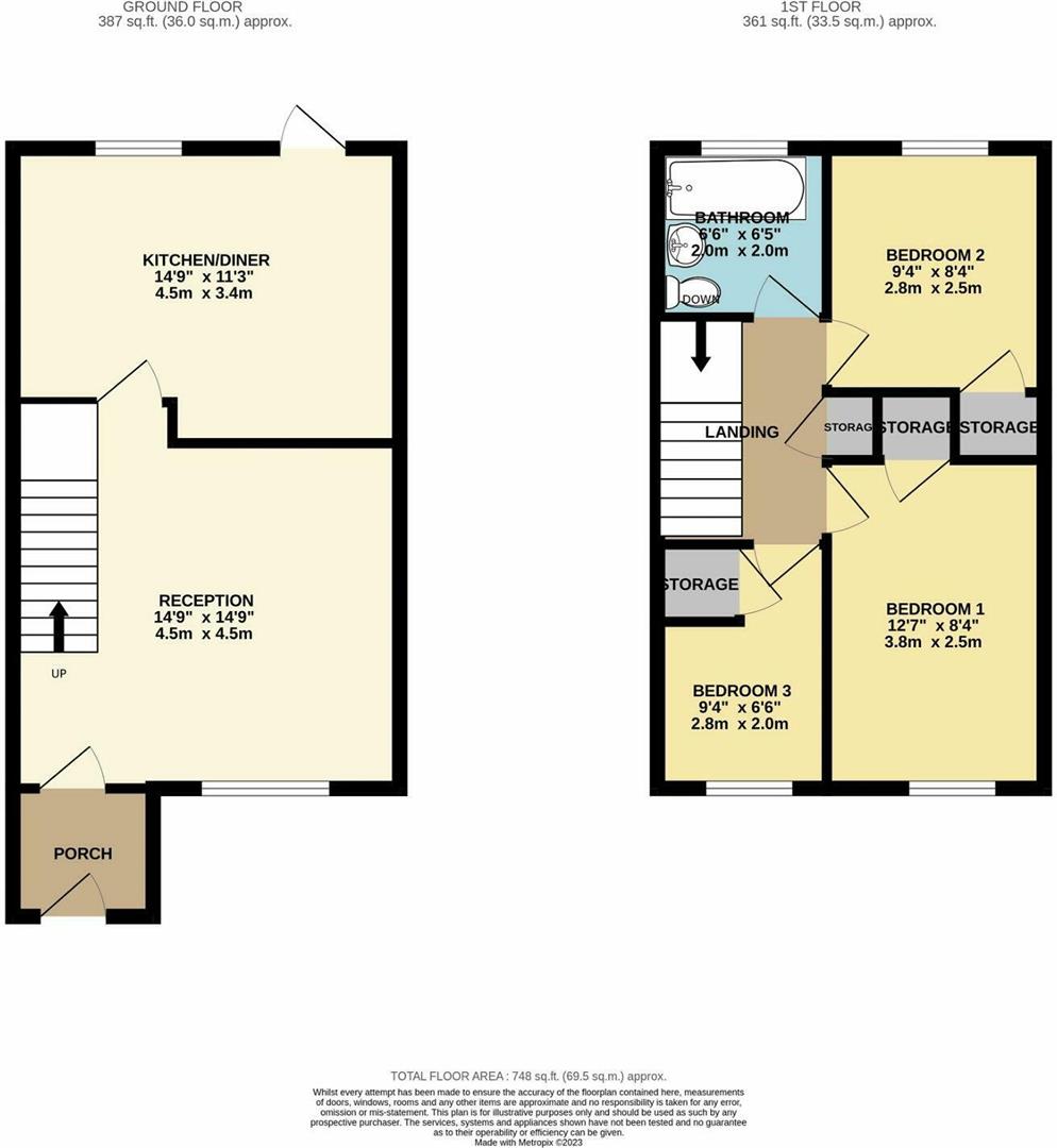 Floorplan for Grace Close, Borehamwood, WD6