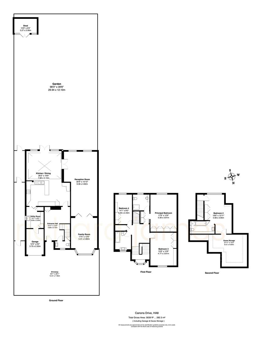 Floorplan for Canons Drive, Edgware, HA8