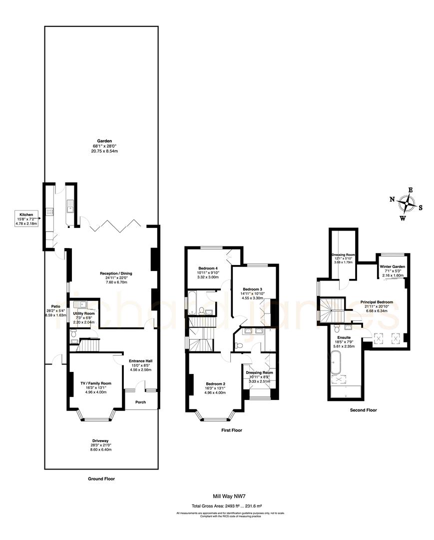 Floorplan for Millway, London, NW7