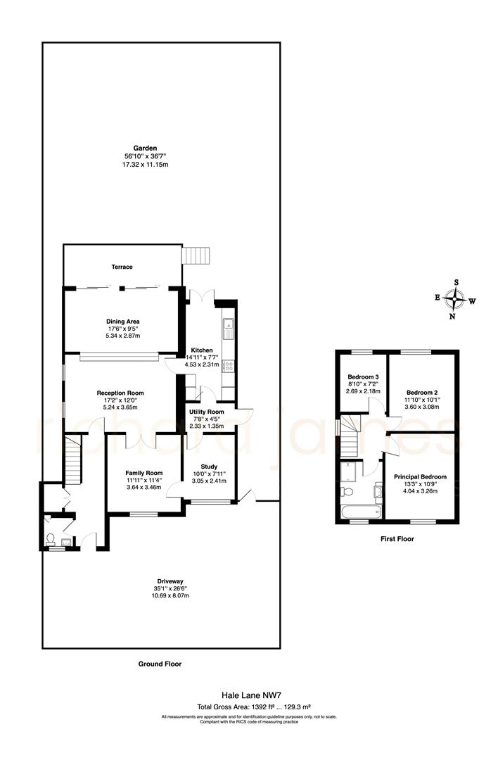 Floorplan for Hale Lane, London, NW7