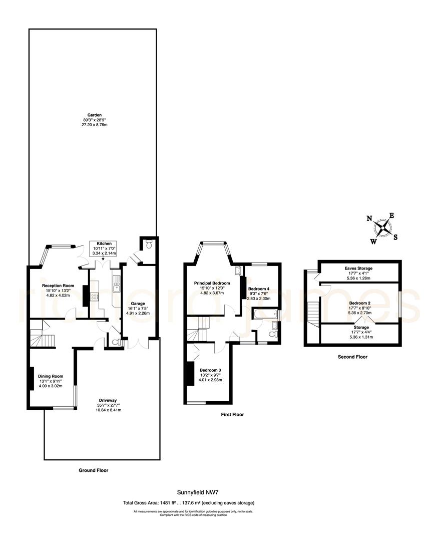Floorplan for Sunnyfield, Mill Hill, NW7